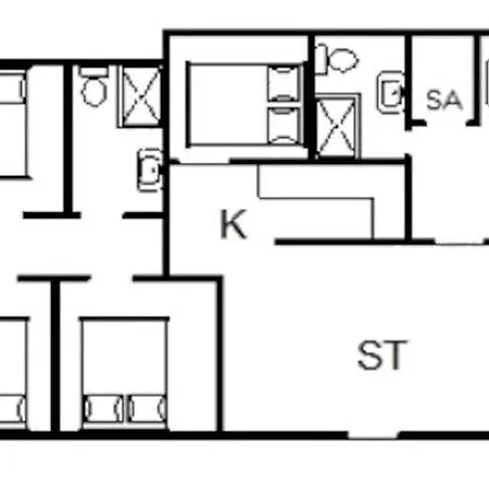 8 Person In Hébergement de vacances Nørre Nebel